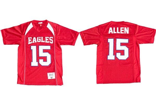 Men's Eagles #15 Josh Allen Red High School Stitched Football Jersey